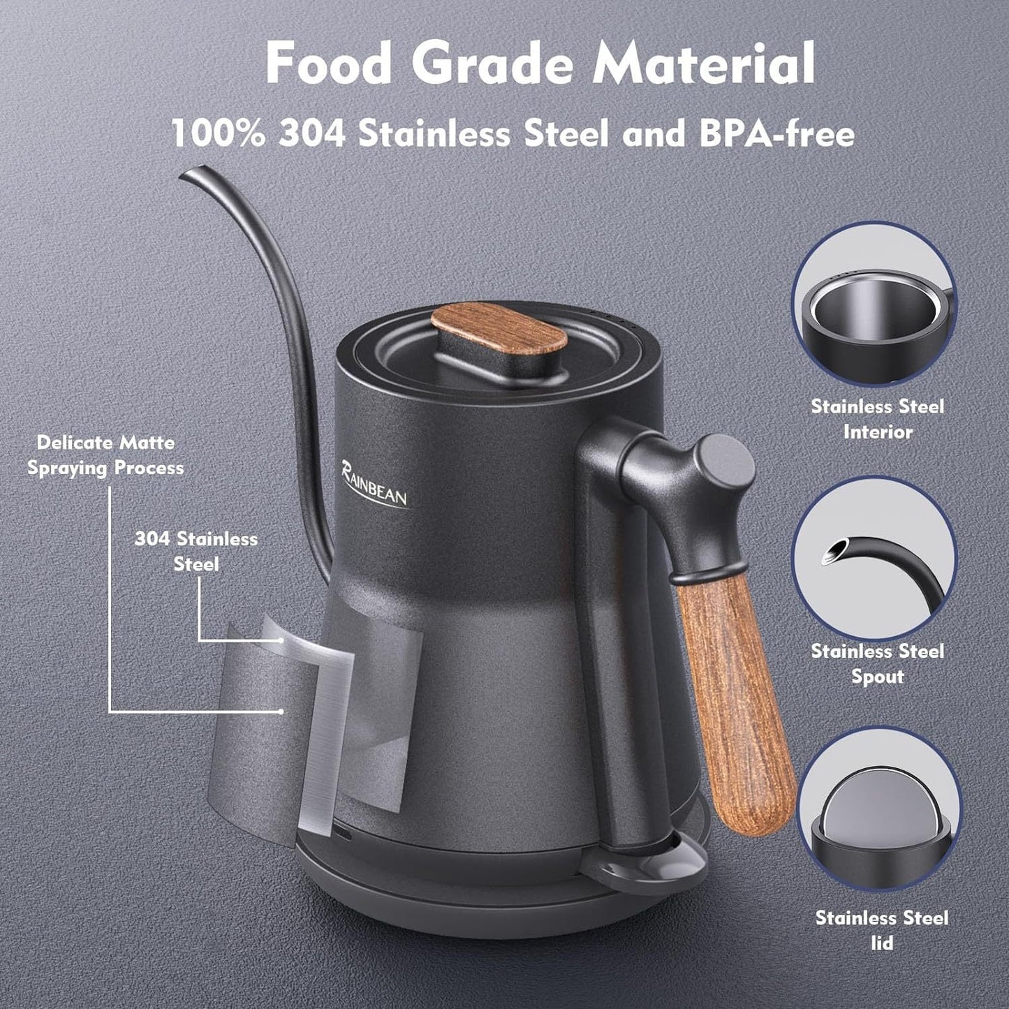 Kafaholic Flow Pro Gooseneck Electric Kettle